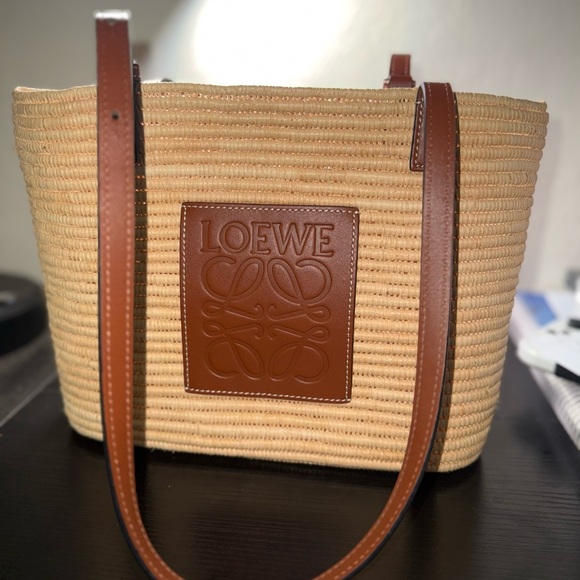 LOEWE Raffia Small Square Basket Tote Bag - Picture 8 of 8